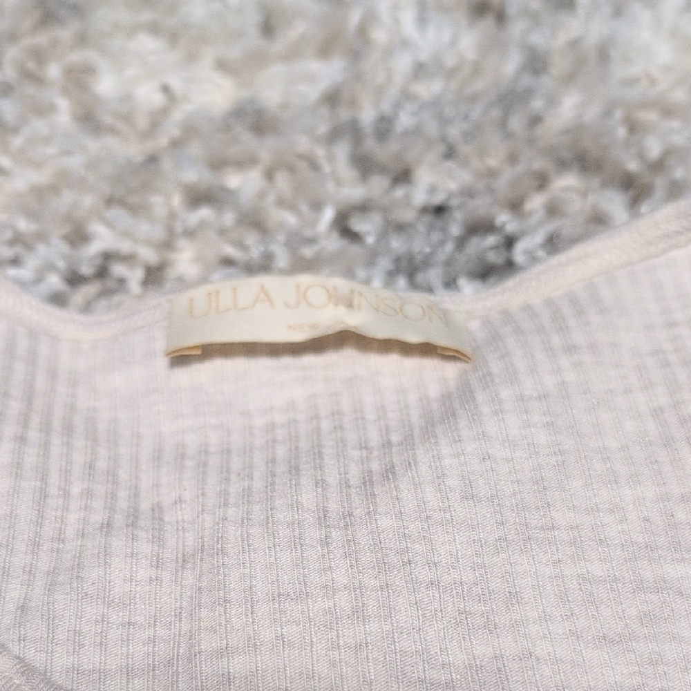 Ulla Johnson Cream Ribbed Top - Picture 2 of 4